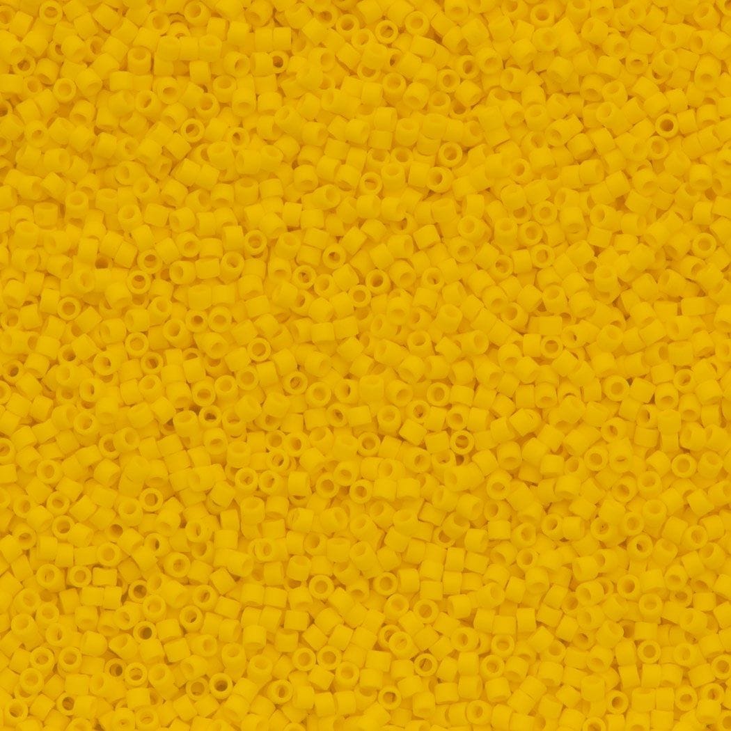 DB1582 Matted Opaque Canary, Miyuki Delica 11/0