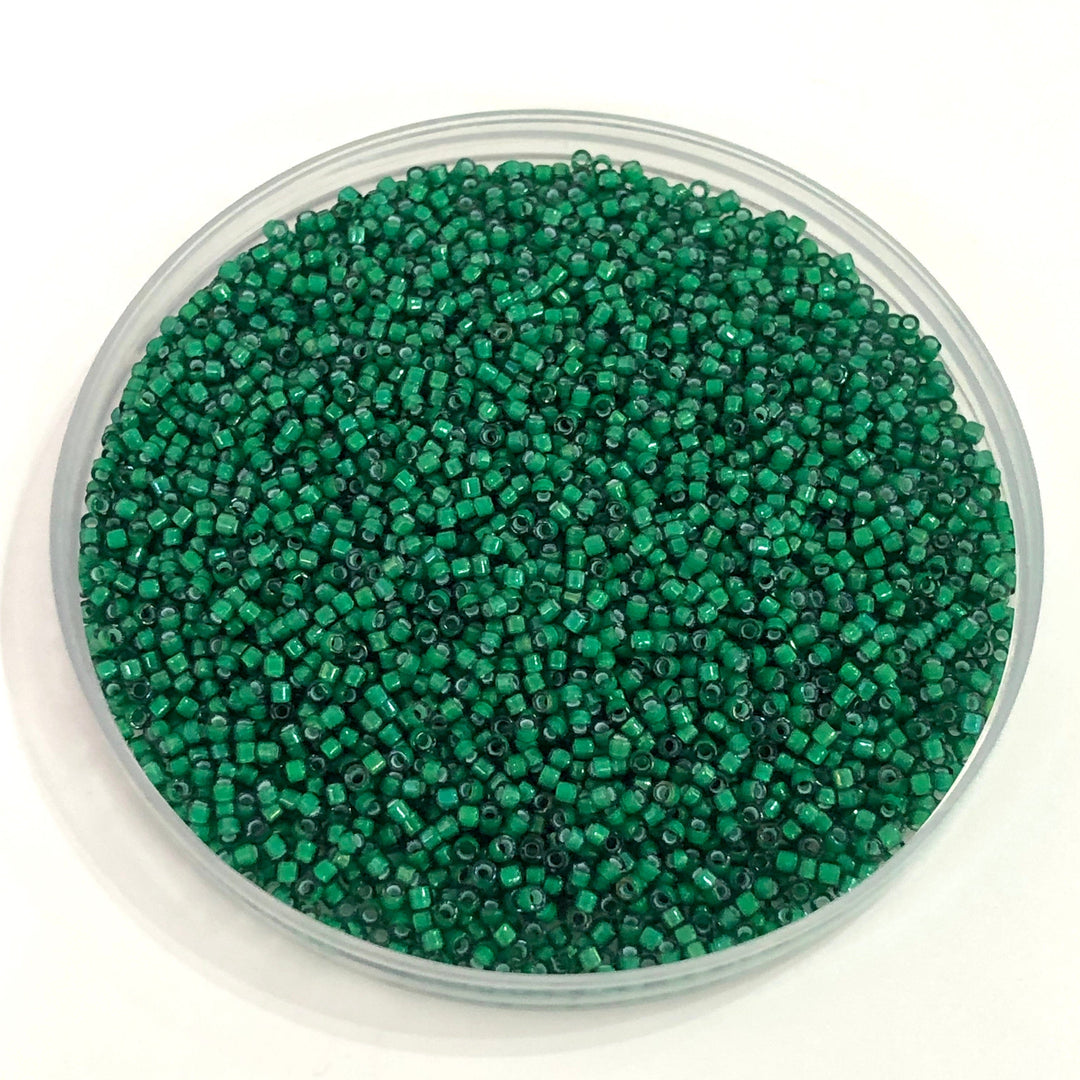 DB1788 White Lined Emerald AB, Miyuki Delica 11/0