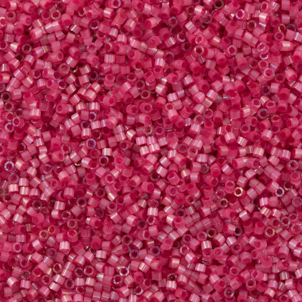 DB1807 - Dyed Rose Silk Satin, Miyuki Delica 11/0