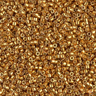 DB1833 Duracoat Galvanized Yellow Gold, Miyuki Delica 11/0
