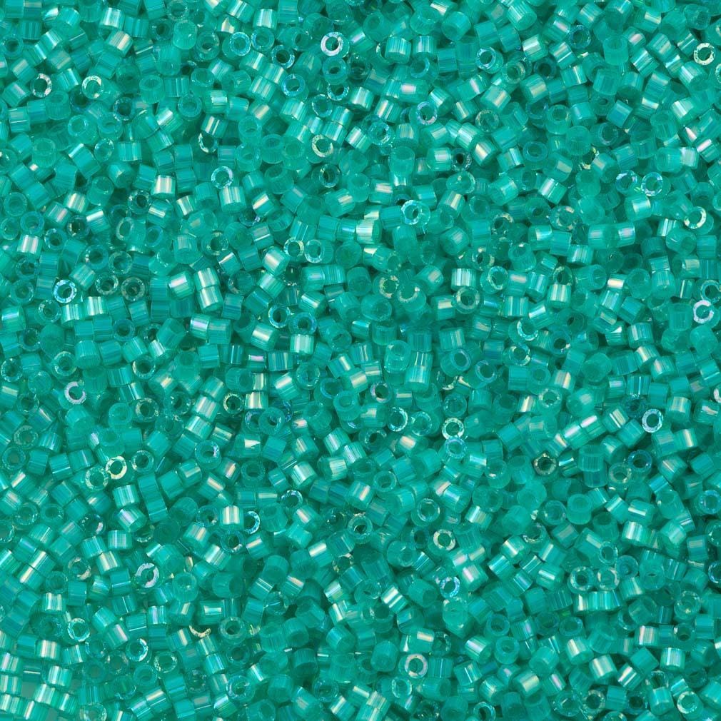 DB1869 - Silk Inside Dyed Aqua Green AB, Miyuki Delica 11/0