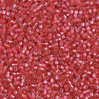 DB2154 Duracoat Silver Lined Dyed Hibiscus, Miyuki Delica 11/0 £3.75