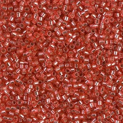DB2159 Duracoat Silver Lined Dyed Cranberry, Miyuki Delica 11/0 £3.75