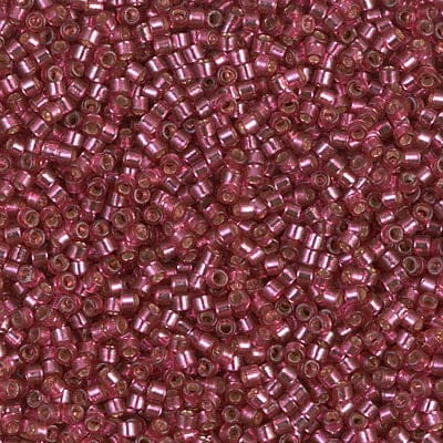 DB2161 Duracoat Silver Lined Dyed Petunia, Miyuki Delica 11/0