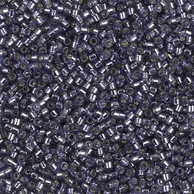 DB2167 Duracoat Silver Lined Dyed Prussian Blue, Miyuki Delica 11/0 £3.75