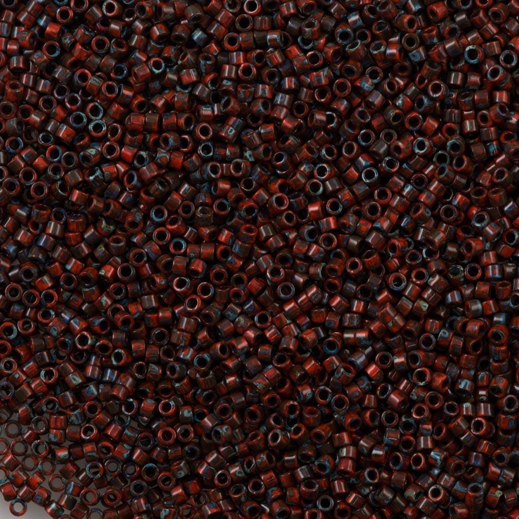 DB2263 Opaque Red Picasso, Miyuki Delica 11/0
