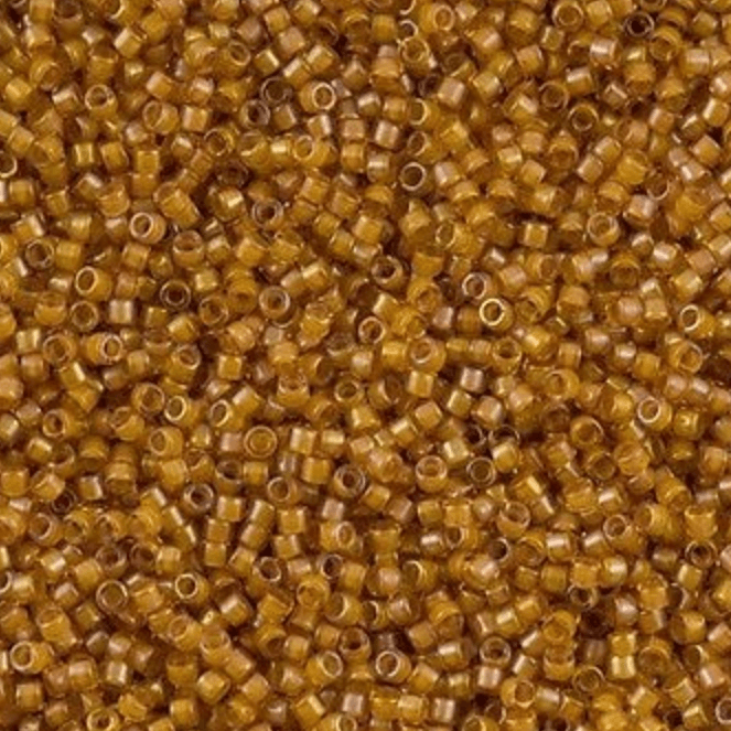 DB0272 - Lined Topaz Yellow AB, Miyuki Delica 11/0