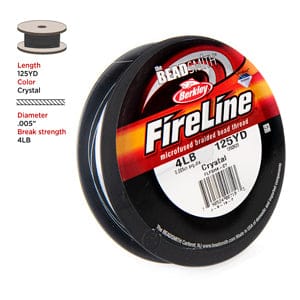 Filetage Fireline, cristal de 4 lb 125yd 0,004 po/0,12 mm