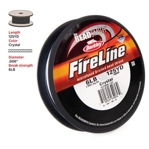 Fireline Thread, 6 Lb Crystal 125yd 0.006 In/0.15 mm