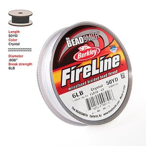 Fireline Thread, 6 Lb Crystal 50yd 0.006 In/0.15 mm