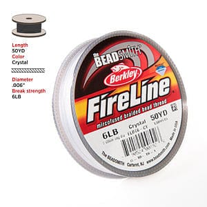 Fireline Thread, 6 Lb Crystal 50yd 0,006 Zoll/0,15 mm