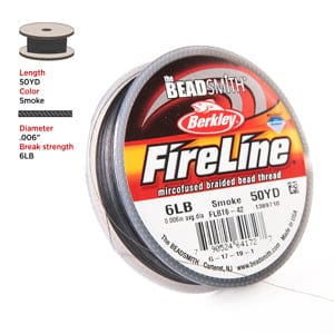 Fireline Thread, 6 Lb Crystal 50yd 0,006 Zoll/0,15 mm