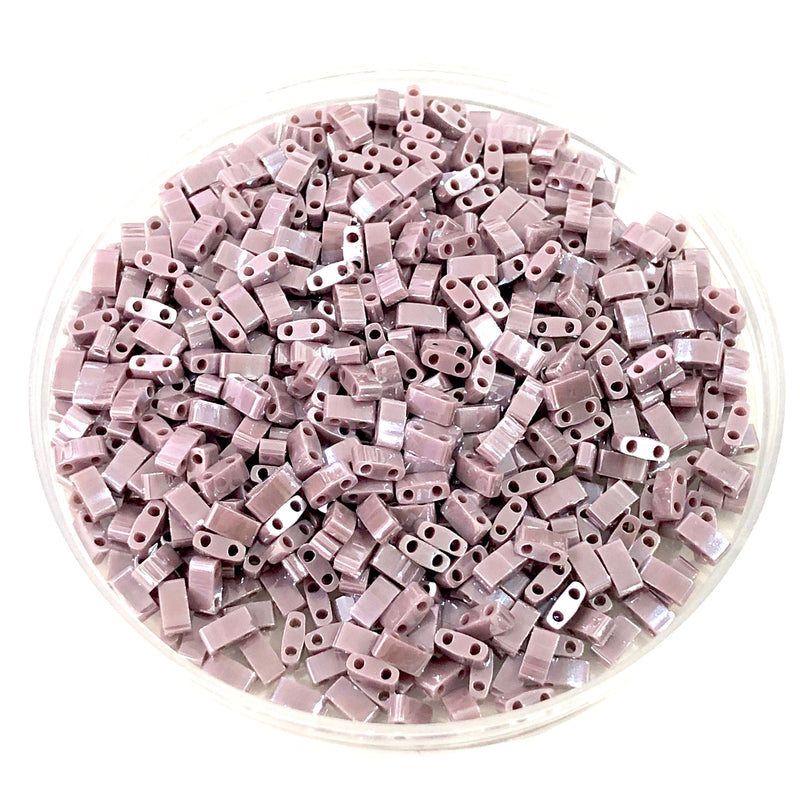 Miyuki Half Tila Beads HTL0437 Lustre Mauve Opaque