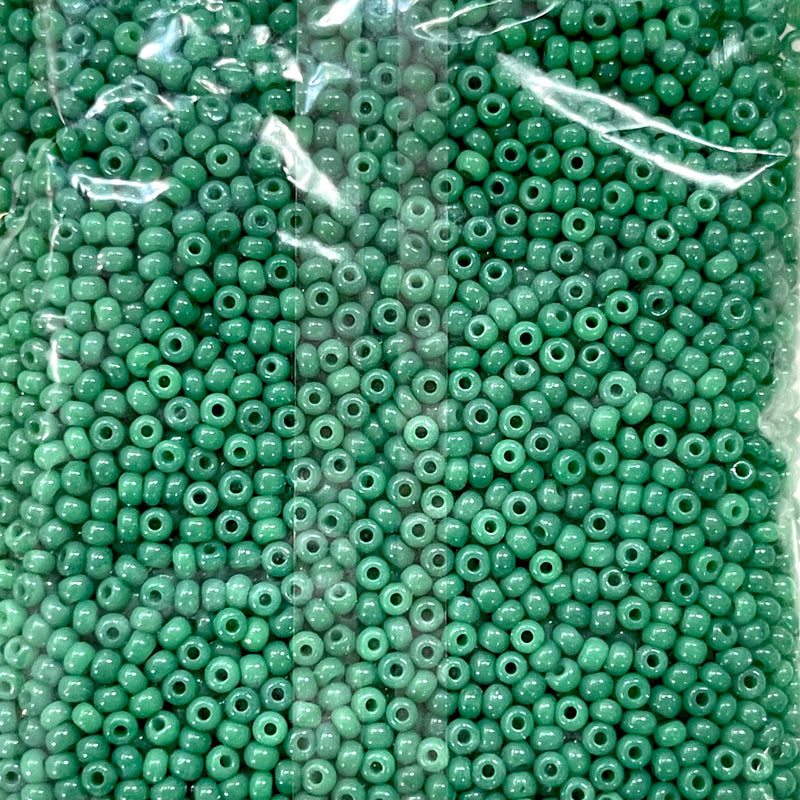 Preciosa Seed Beads 8/0 Rocailles-Round Hole 100 gr, 52240 Alabaster Green