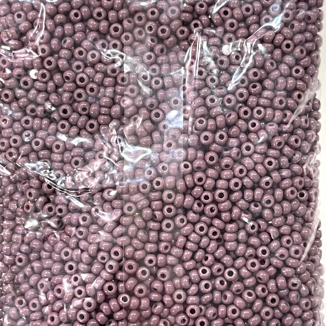 Preciosa Seed Beads 8/0 Rocailles-Round Hole 100 gr, 23040 Opaque Dark Violet
