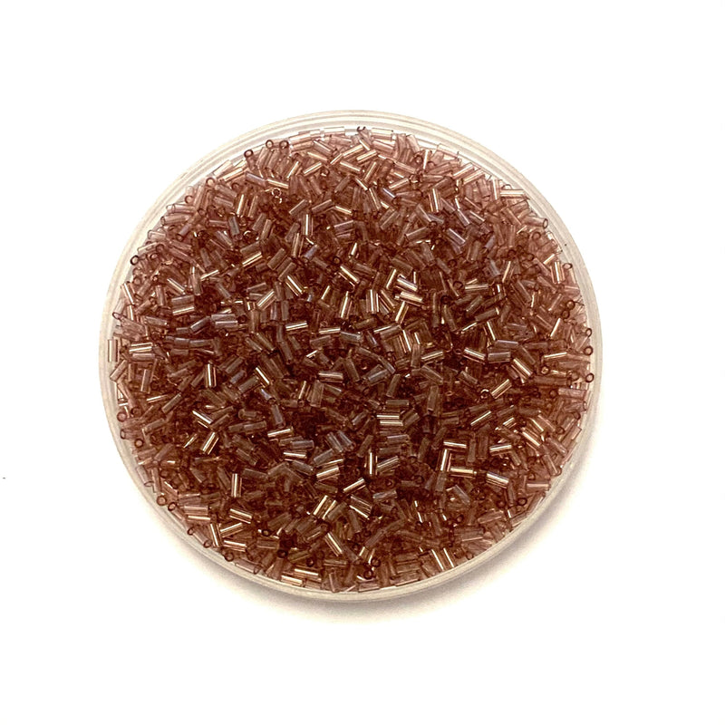Miyuki Bugles size 3mm 0142 Transparent Matte Light Amethyst AB 10 grams