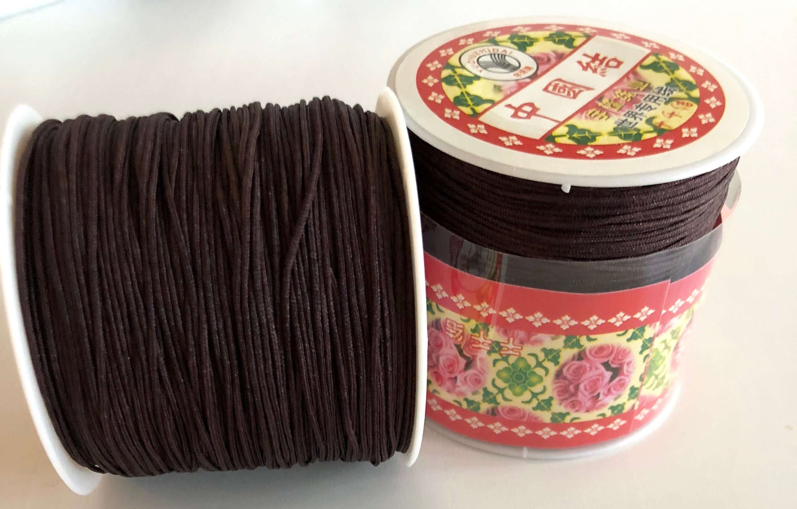1MM Dark Brown Knotting Braided Nylon Cord Shamballa Macrame Beading String
