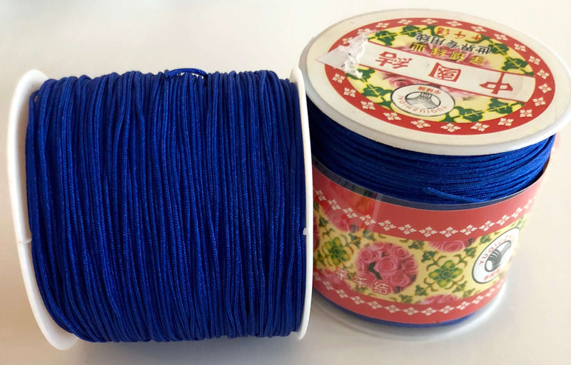 1MM Royal Blue Knotting Braided Nylon Cord Shamballa Macrame Beading String£0.9