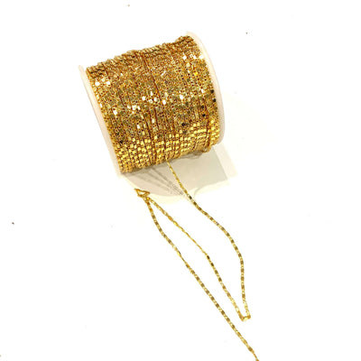 24Kt Gold Plated Soldered Chain, Gold Plated Chain