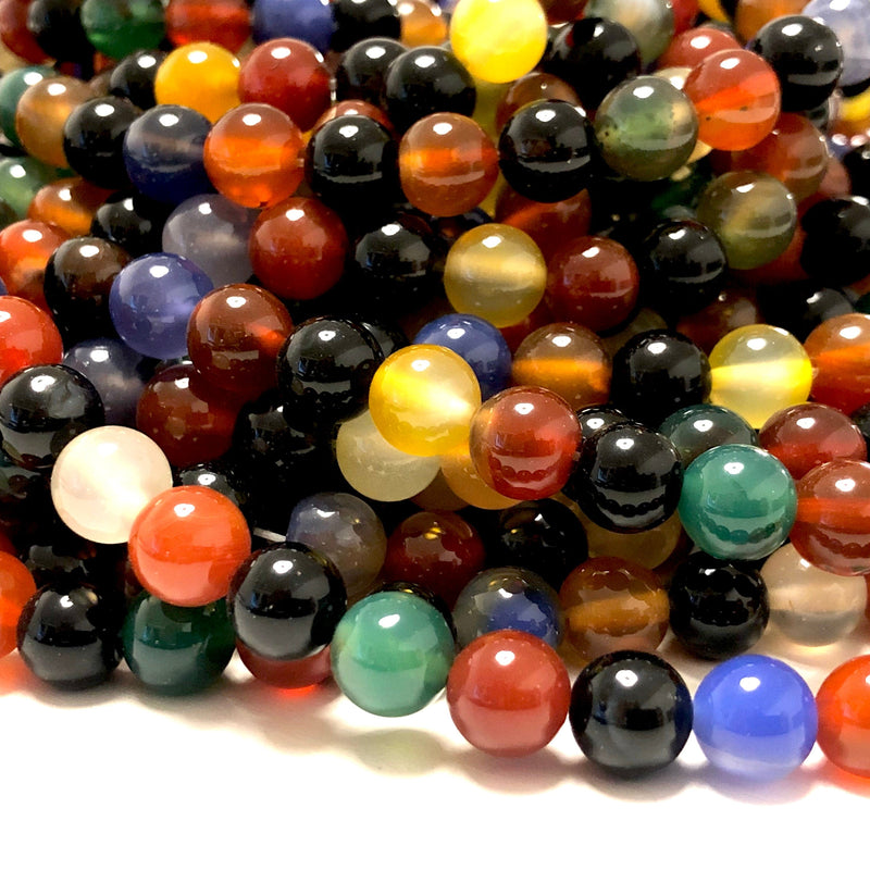 Perles de pierres précieuses d&