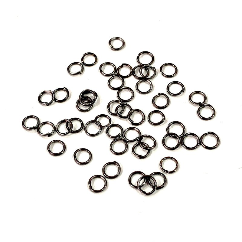Gunmetal plattierte Biegeringe, 3mm extra feine Biegeringe, Gunmetal plattierte offene Biegeringe