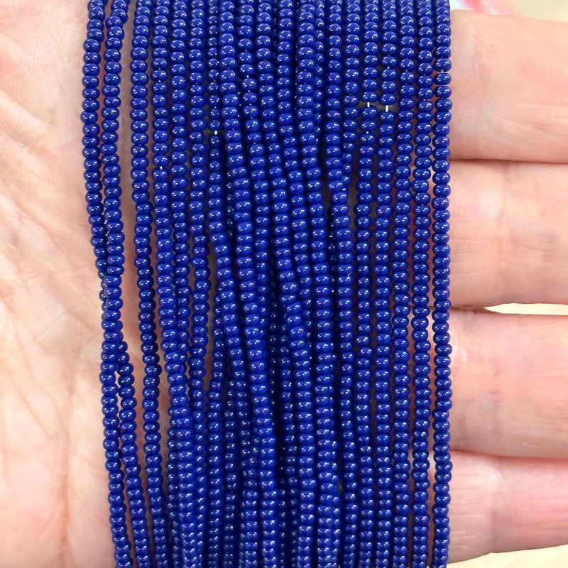 Perles de Rocailles Preciosa 11/0 33060 Bleu Opaque-PRCS11/0-119