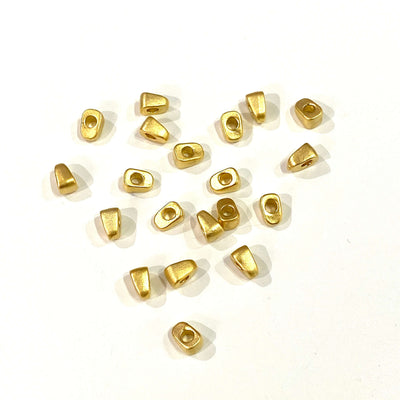 10 pcs 24Kt Matte Gold Plated 5mm Spacer Charms, 24Kt Matte Gold Plated Brass Spacers£2