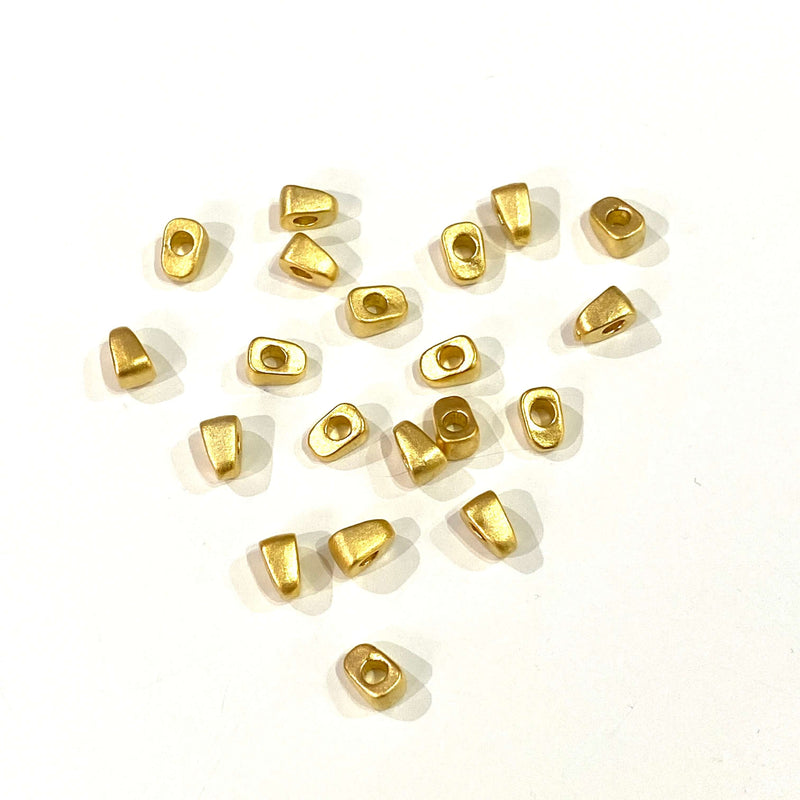 10 pcs 24Kt Matte Gold Plated 5mm Spacer Charms, 24Kt Matte Gold Plated Brass Spacers£2