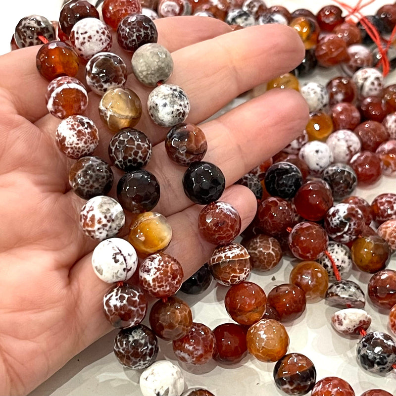 Agate faceted 10mm, 40 beads per strand,Beads,Gemstone Beads,Natural Gemstone