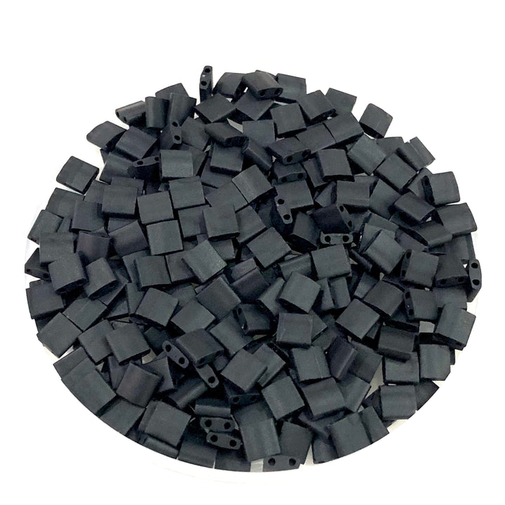 Miyuki Tila Beads TL0401F Black Matted,