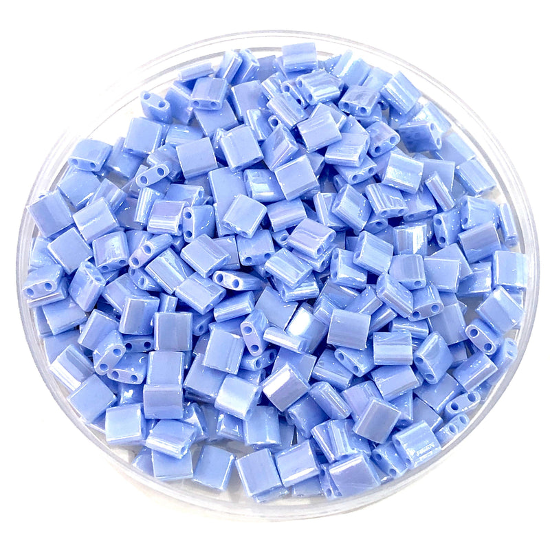 Miyuki Tila Beads TL0446 Opaque Light Periwinkle Luster,
