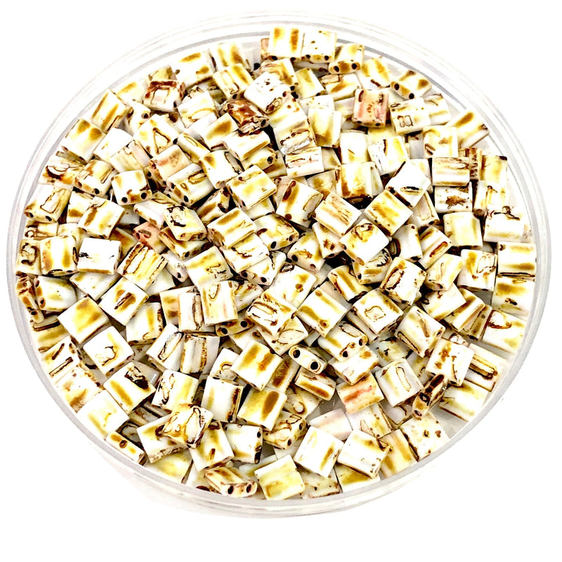 Miyuki Tila Beads TL4512 Picasso Opaque Canary Yellow,