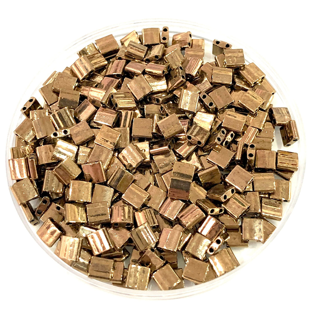 Miyuki Tila Beads TL0457 Metallic Dark Bronze,