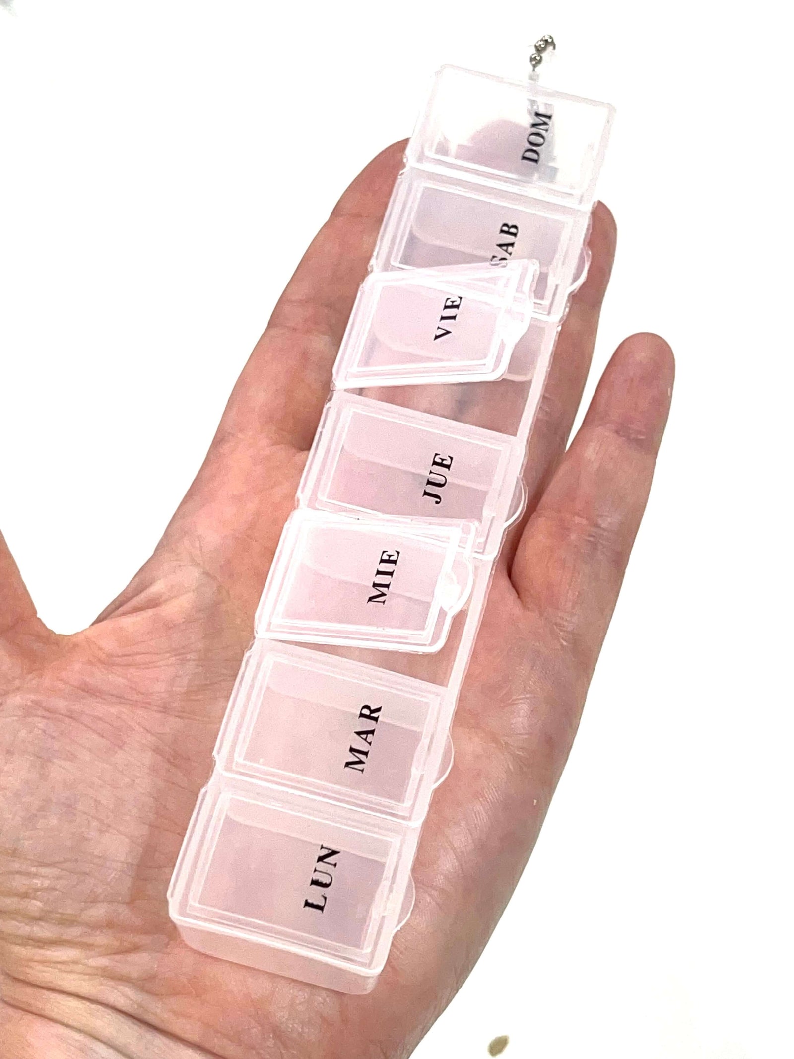 1x7 Storage Stacker Pots, Bead Organiser, Bead Storage, Craft Storage Craft Case, Stackable Storage, Findings, Clear Storage