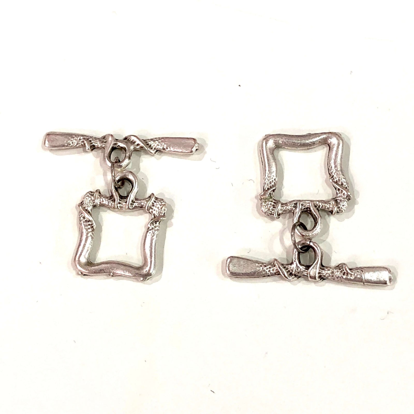 2 Sets Silver Toggle Clasp, Antique Silver Plated Toggle Clasp,