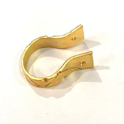 24Kt Gold Plated Adjustable Brass Ring Blank£1