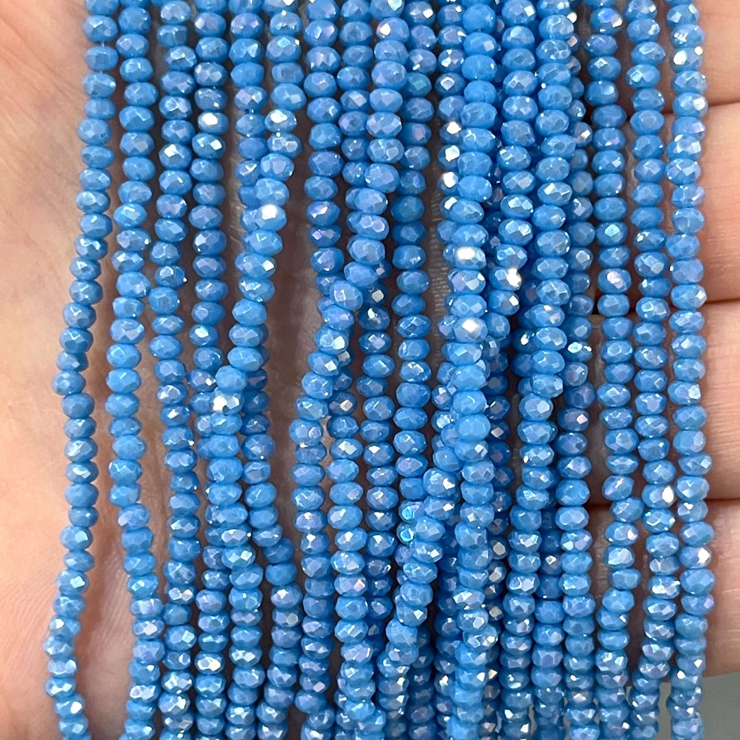Crystal faceted rondelle 2mm Beads, PBC2C51