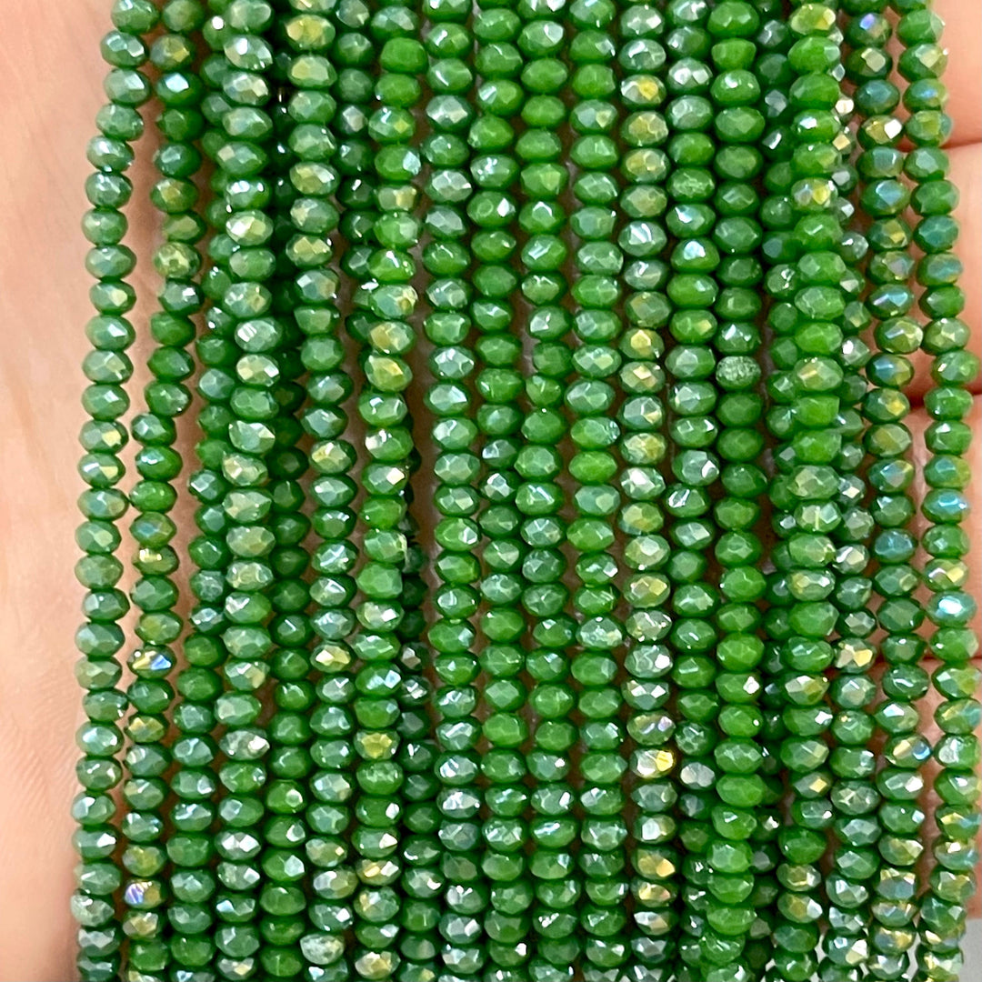 Crystal faceted rondelle 2mm Beads, PBC2C39