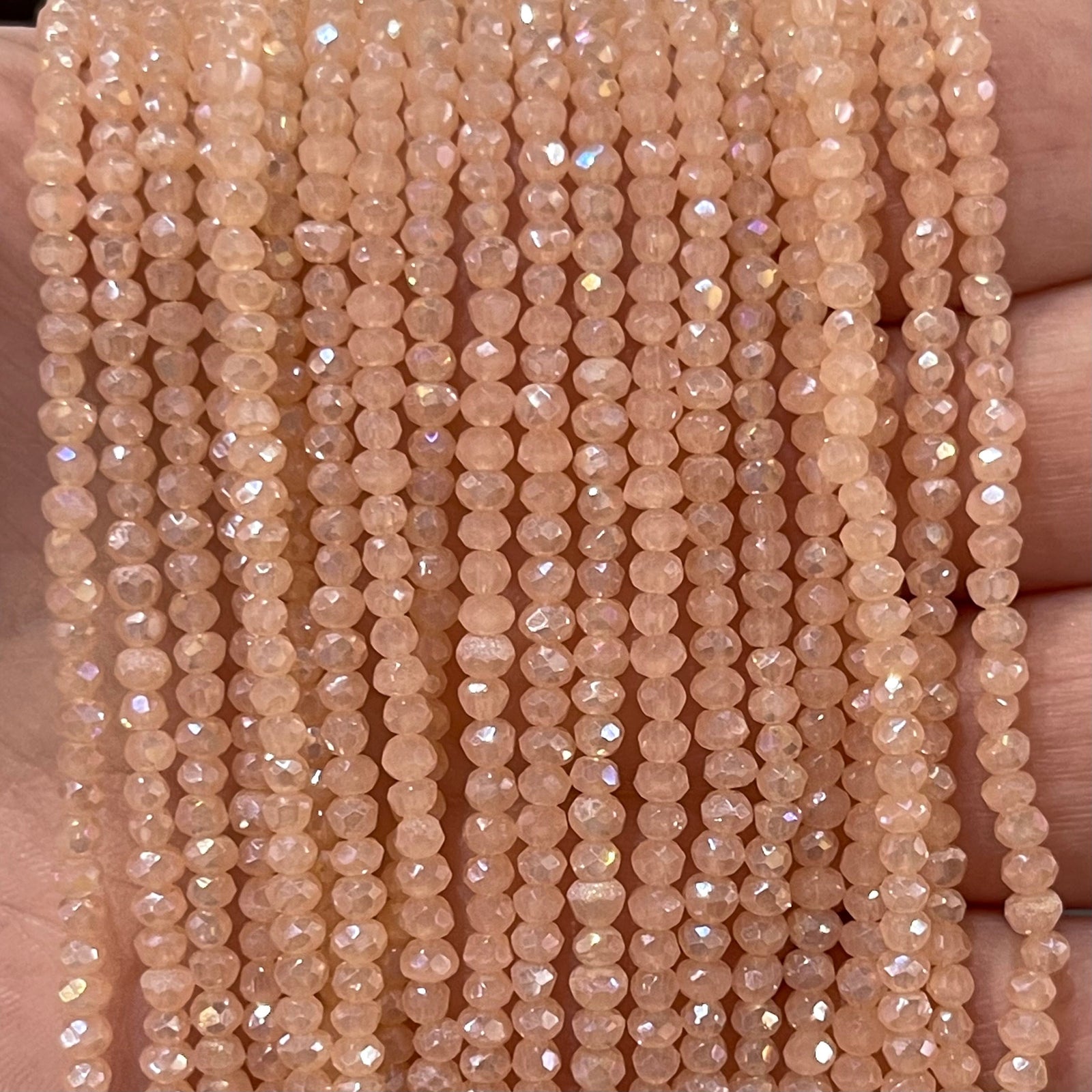 Crystal faceted rondelle 2mm Beads, PBC2C41