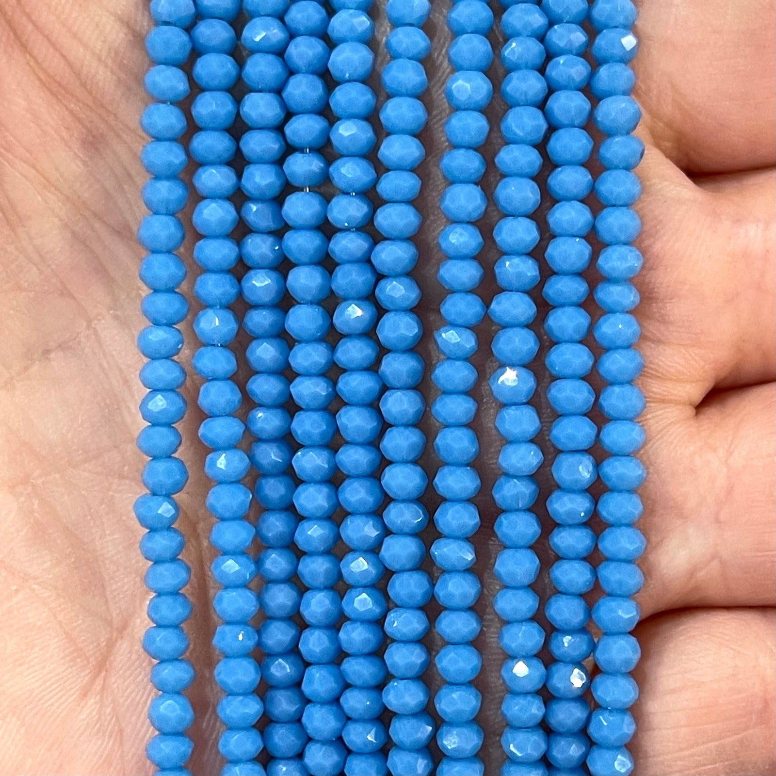 Crystal faceted rondelle 3mm Beads, PBC3C17