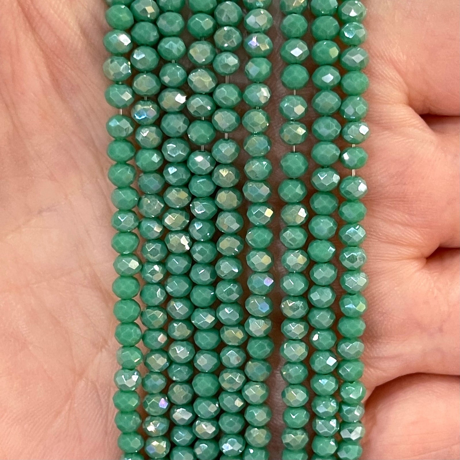 Crystal faceted rondelle 3mm Beads, PBC3C33