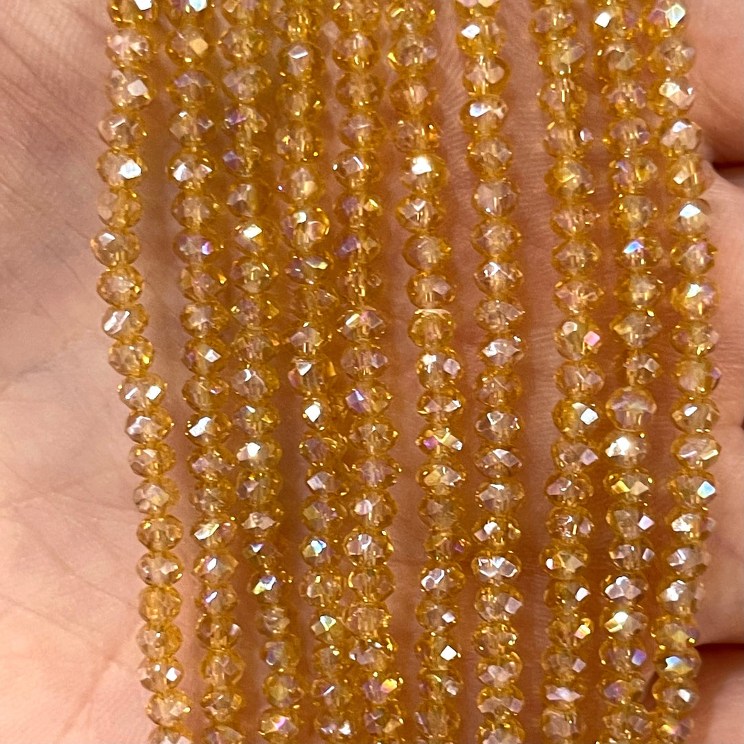 Crystal faceted rondelle 3mm Beads,PBC3C53