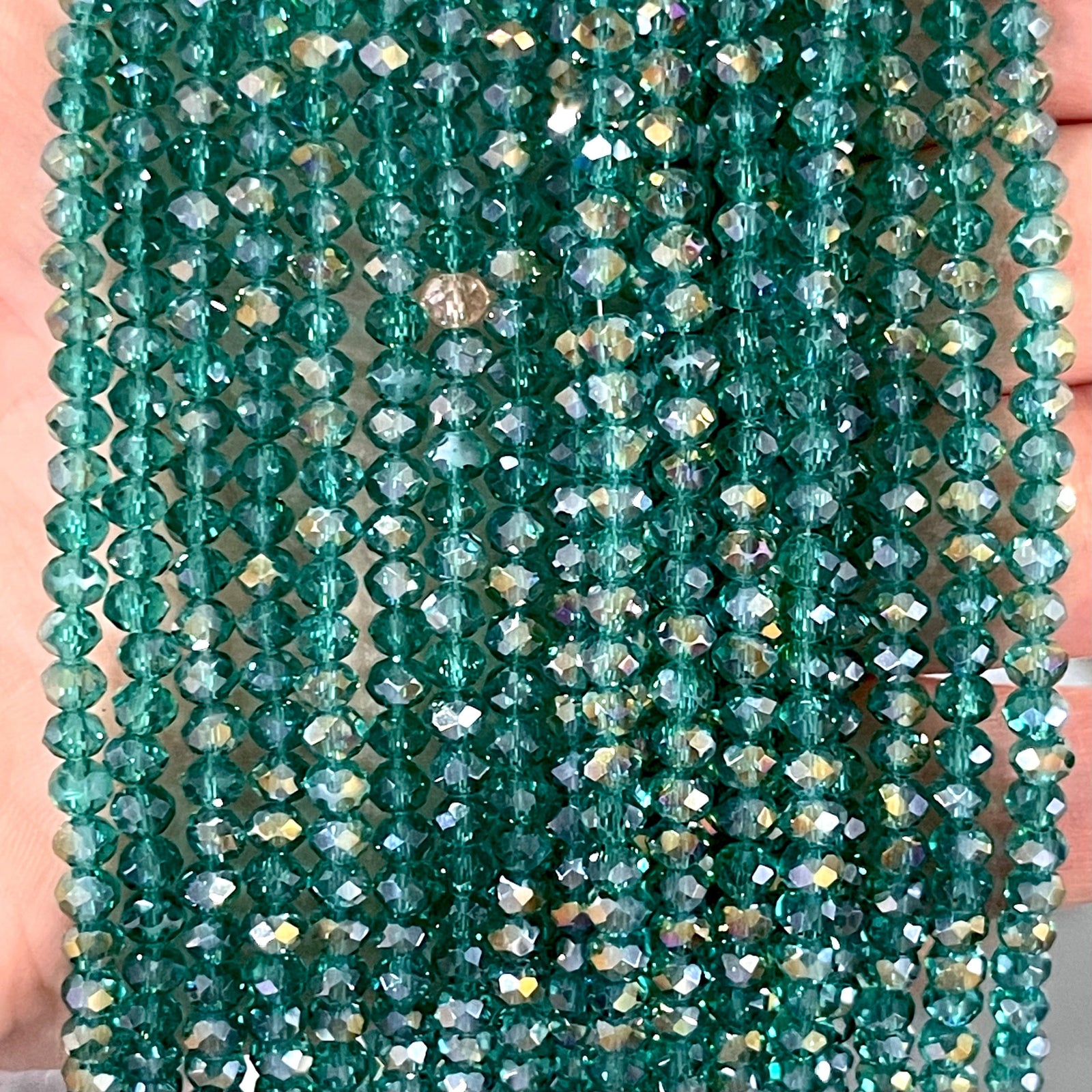 Crystal faceted rondelle 4mm Beads, PBC4C74