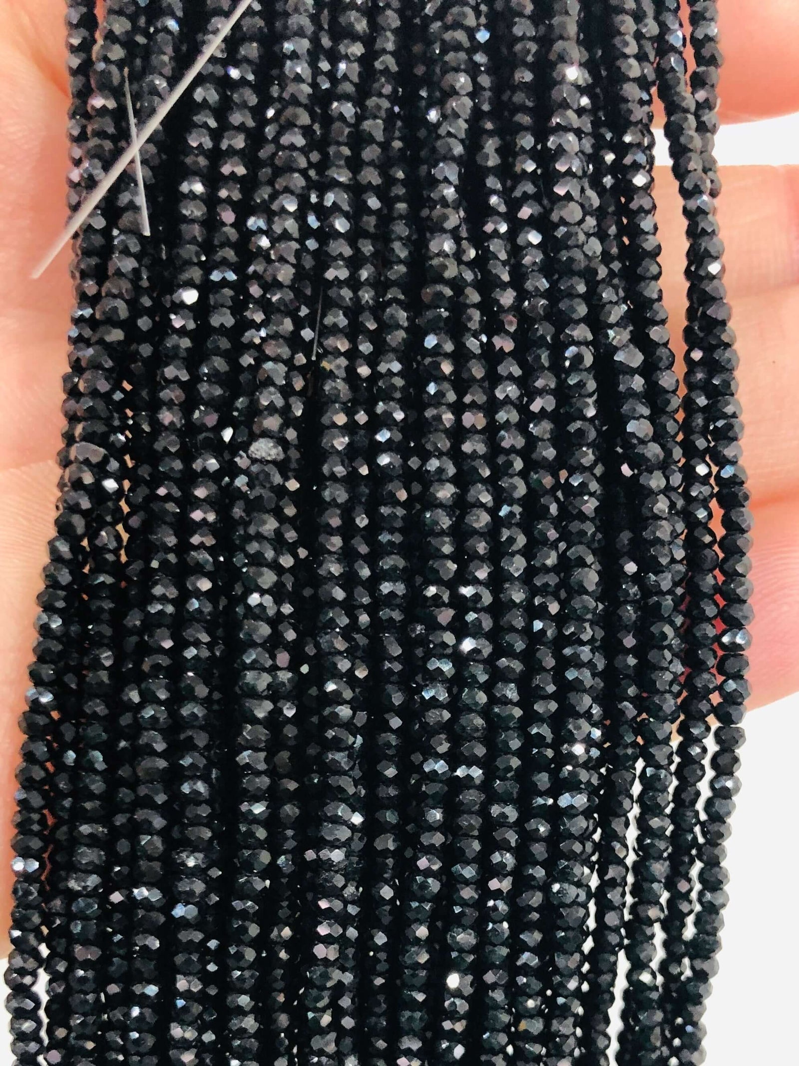 1mm Crystal rondelle beads strand 170 pcs, PBC1C14