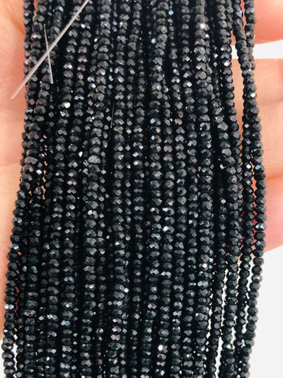 1mm Crystal faceted rondelle - 200 pcs -1mm - full strand - PBC1C14 Crystal Beads, £2