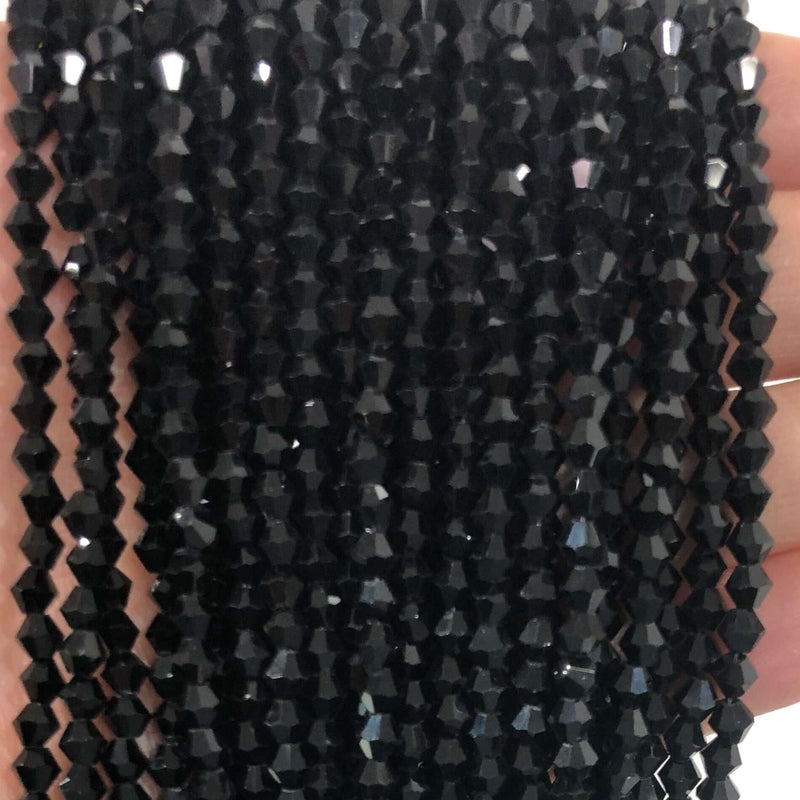 4mm Crystal faceted bicone - 115 pcs -4 mm - full strand - PBC4B20,Crystal Bicone Beads, Crystal Beads, glass beads, beads £1.5