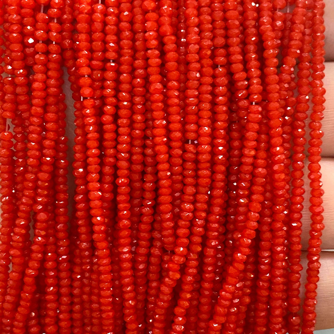 1mm Crystal rondelle beads strand 170 pcs, PBC1C9