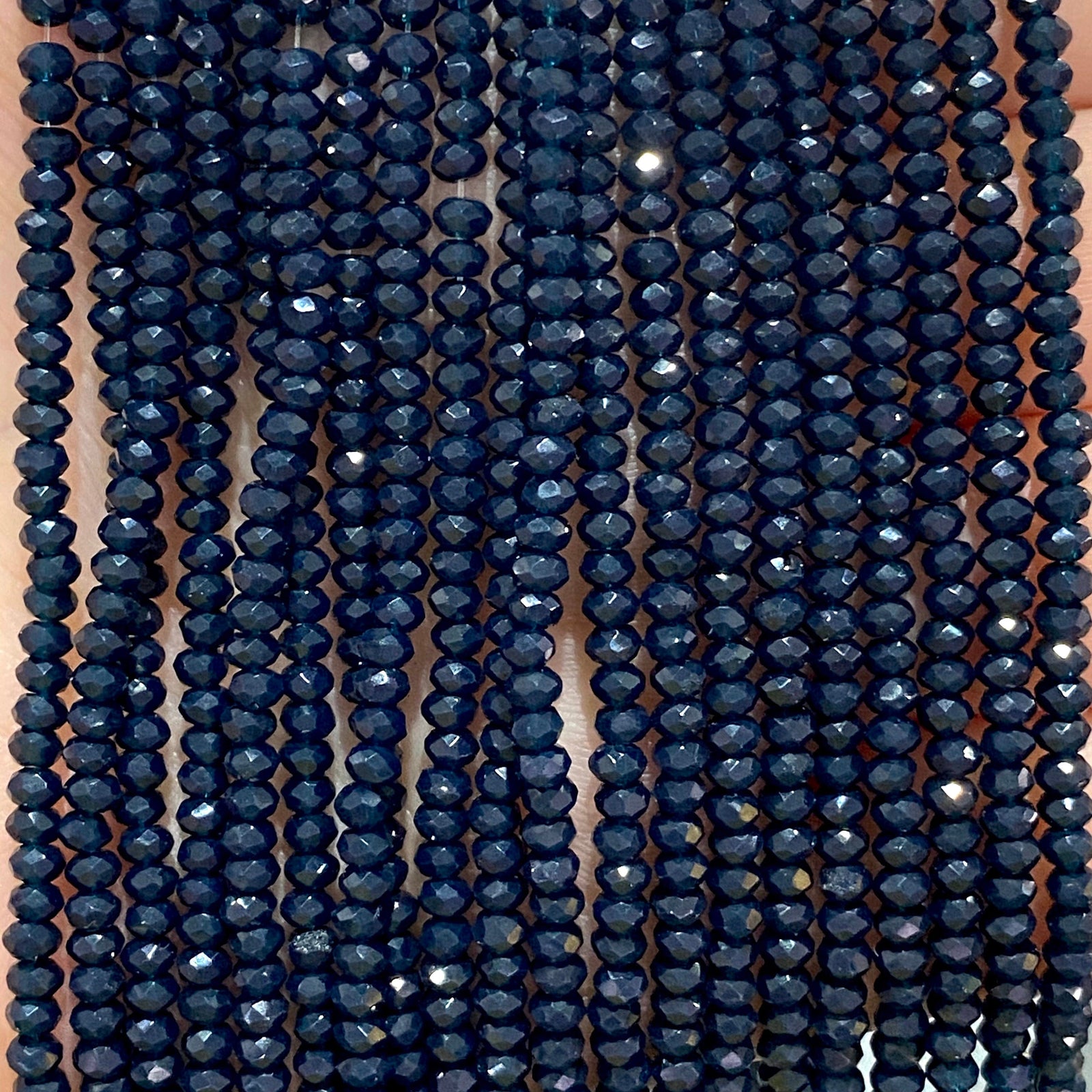 Crystal faceted rondelle 2mm Beads, PBC2C18