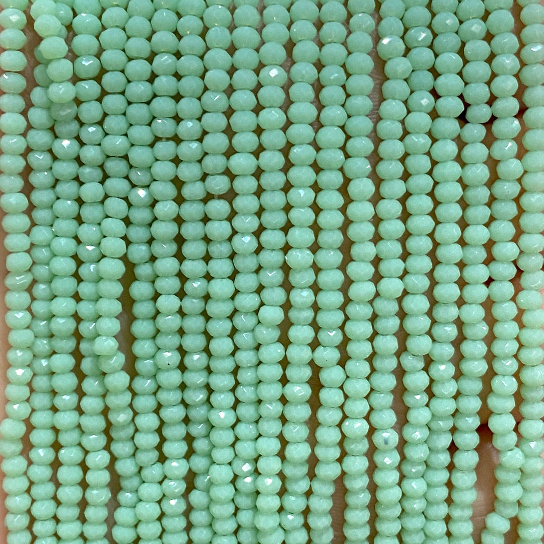 Crystal faceted rondelle 2mm Beads, PBC2C21