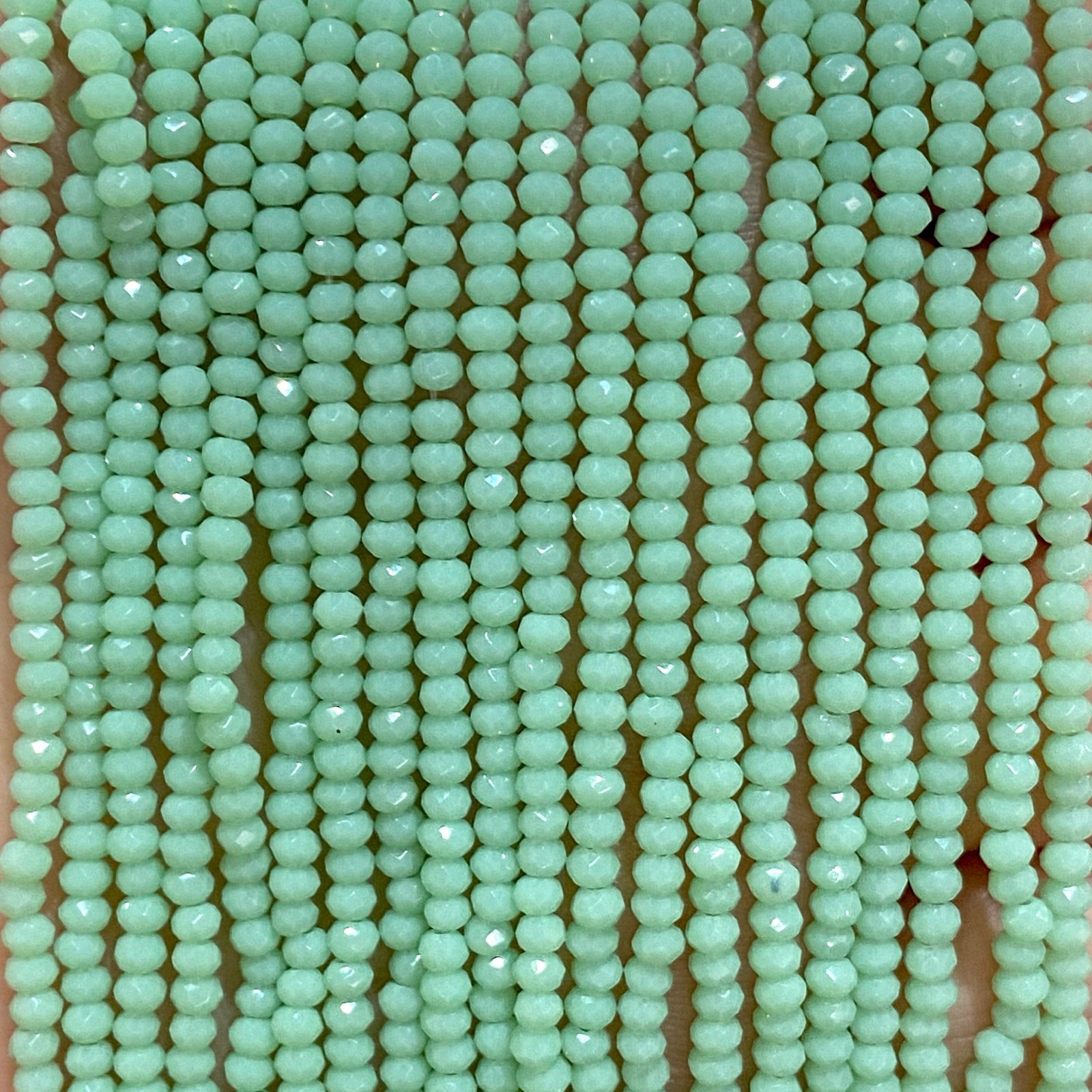 Crystal faceted rondelle 2mm Beads, PBC2C21